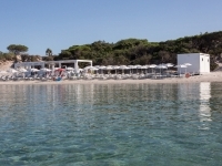Stabilimento balneare sulla Spiaggia di Maria Pia ad Alghero
